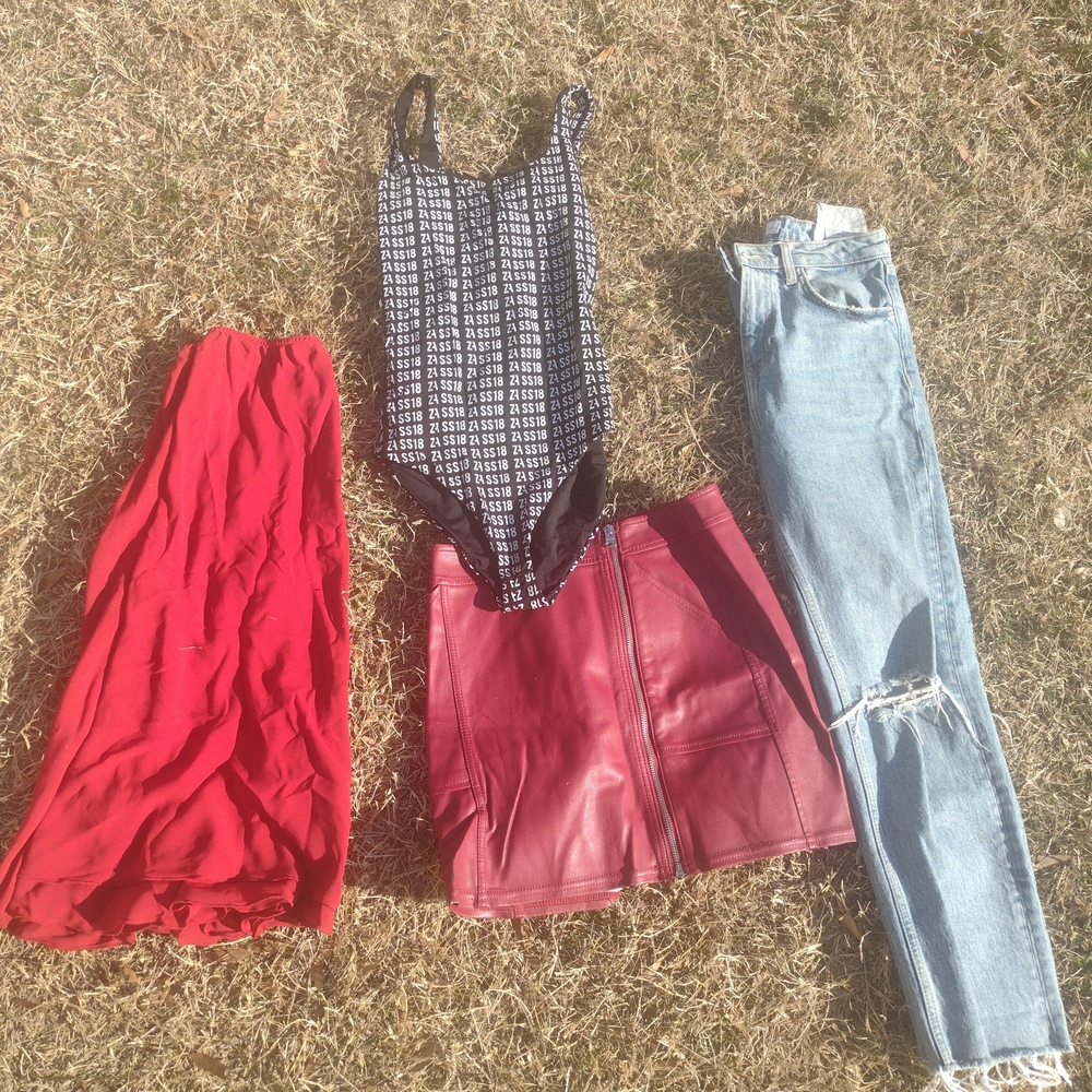 Zara Red Mini Skirt